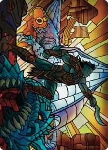 Astor, Bearer of Blades Art Card 68 card from Art Series: Dominaria United