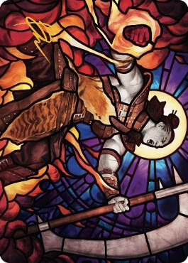 Garna, Bloodfist of Keld Art Card (Gold-Stamped Signature) 71 card from Art Series: Dominaria United