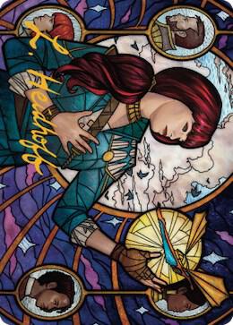 Jhoira, Ageless Innovator Art Card (Gold-Stamped Signature) 73 card from Art Series: Dominaria United