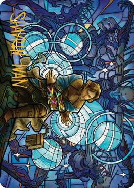 Raff, Weatherlight Stalwart Art Card (Gold-Stamped Signature) 76 card from Art Series: Dominaria United