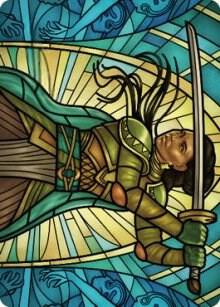 Shanna, Purifying Blade Art Card (77/81) card from Art Series: Dominaria United