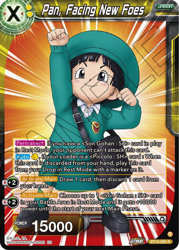 Pan, Facing New Foes BT18-095 card from Dawn of the Z-Legends