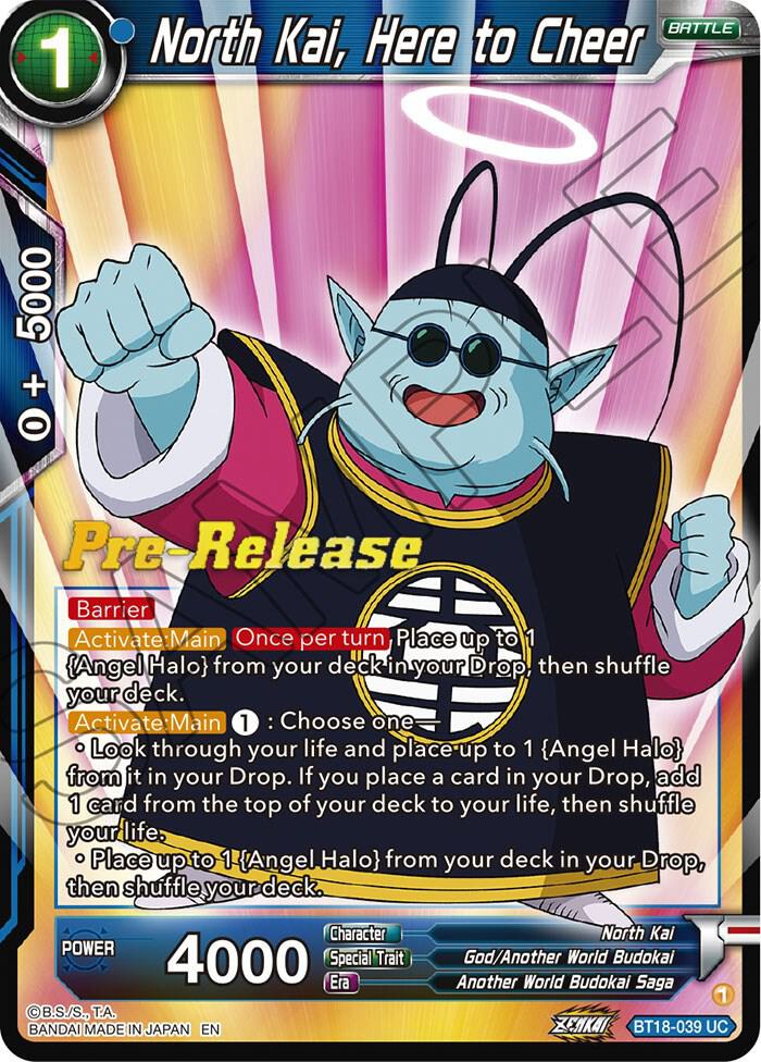 North Kai, Here to Cheer BT18-039 card from Dawn of the Z-Legends Pre-Release Cards