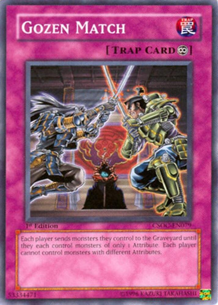 Gozen Match CSOC-EN079 card from Crossroads of Chaos