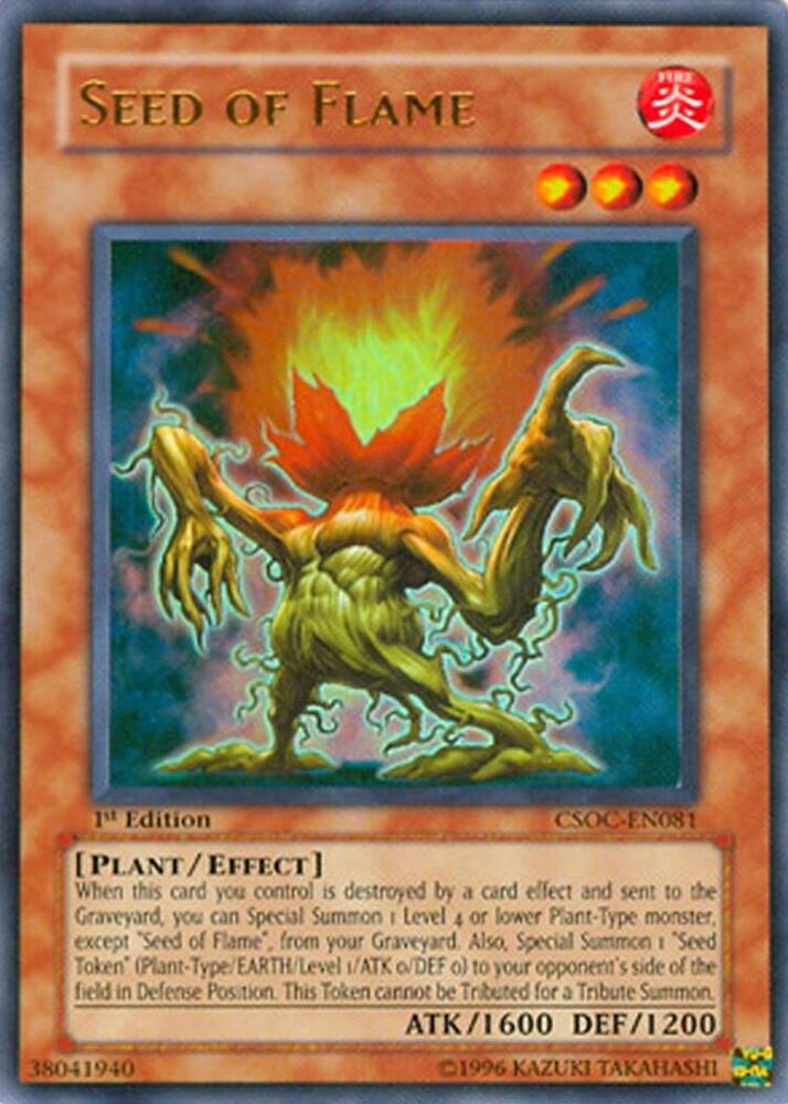 Seed of Flame CSOC-EN081 card from Crossroads of Chaos