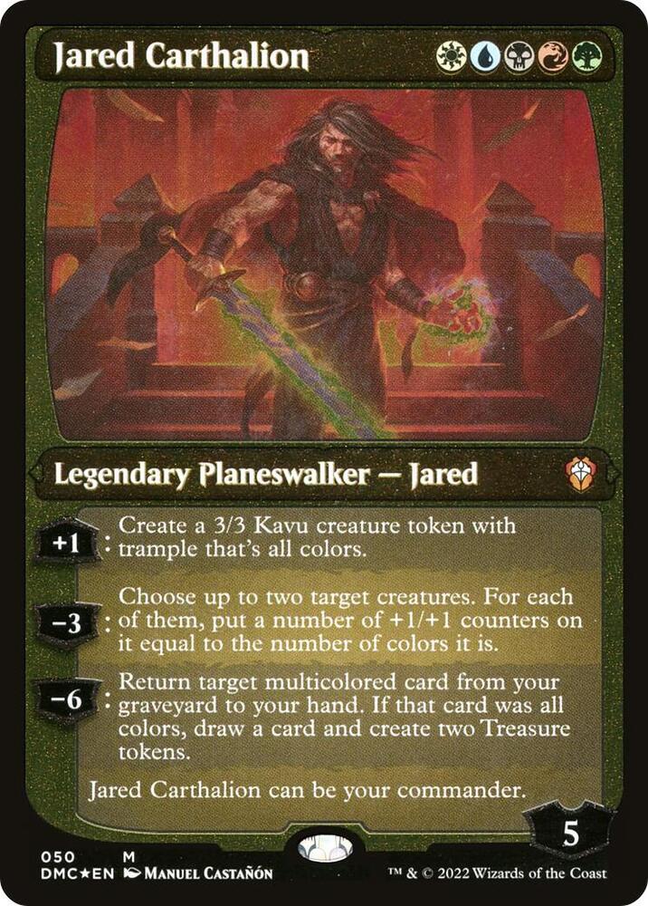 Jared Carthalion (Display Commander) - Thick Stock 50 card from Commander: Dominaria United