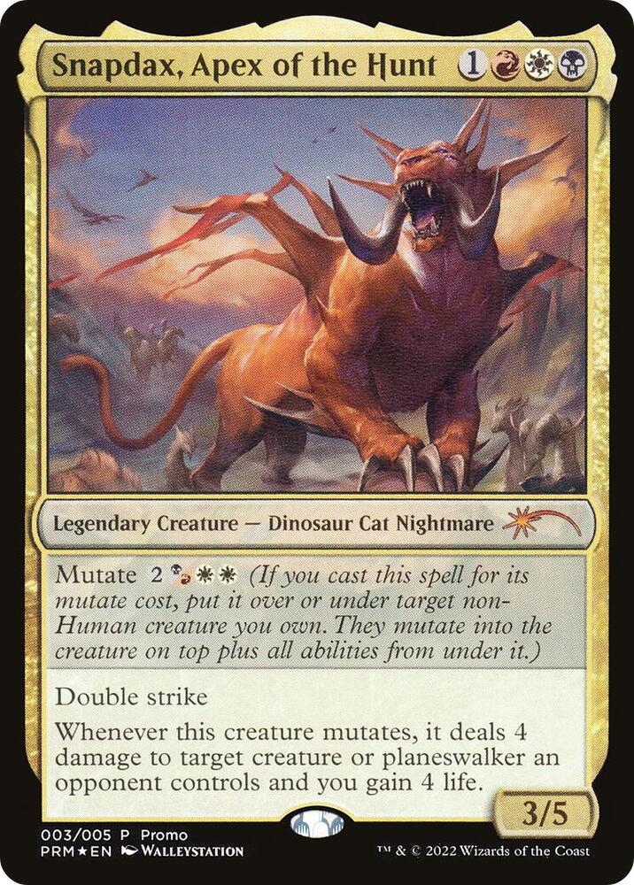 Snapdax, Apex of the Hunt (2022 Lunar New Year Promo) 3 card from Unique and Miscellaneous Promos