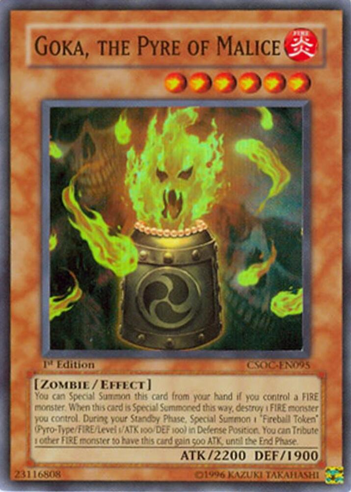 Goka, the Pyre of Malice CSOC-EN095 card from Crossroads of Chaos