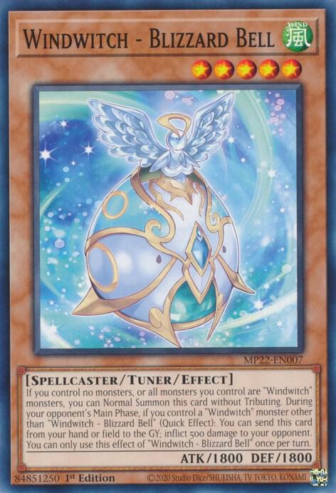 Windwitch - Blizzard Bell MP22-EN007 card from 2022 Tin of the Pharaoh's Gods