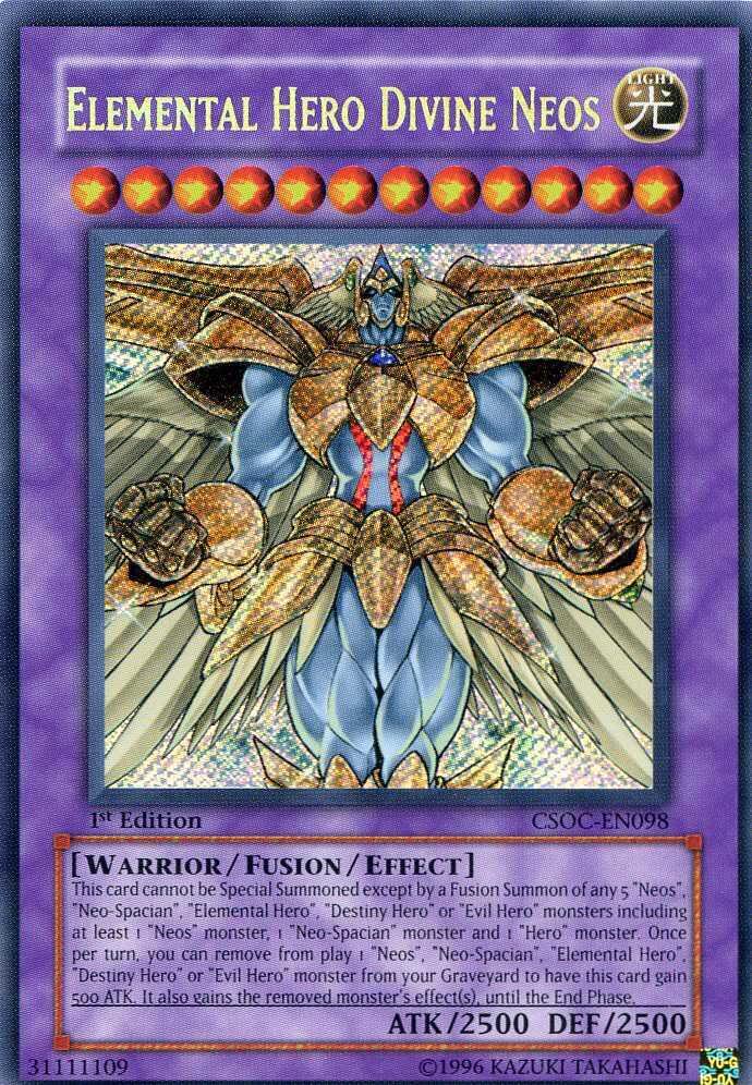 Elemental Hero Divine Neos CSOC-EN098 card from Crossroads of Chaos