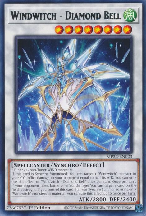 Windwitch - Diamond Bell MP22-EN023 card from 2022 Tin of the Pharaoh's Gods