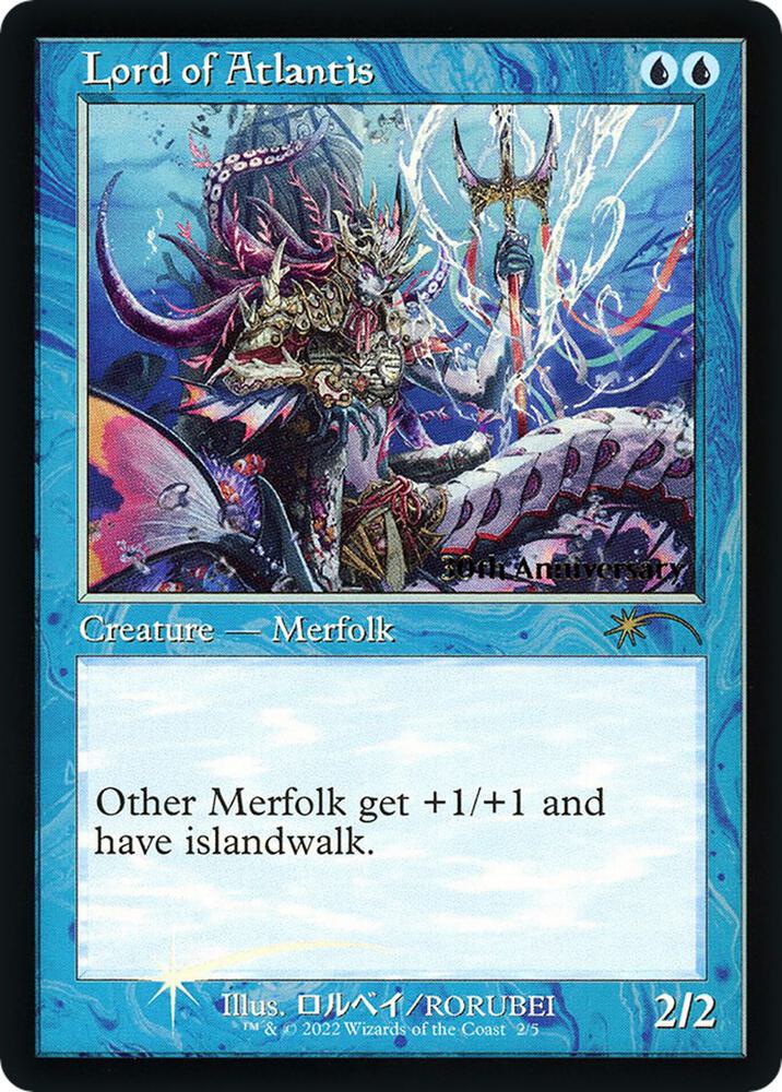 Lord of Atlantis (Retro Frame) 2 card from 30th Anniversary Promos