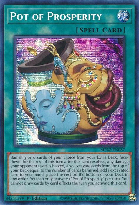 Pot of Prosperity MP22-EN037 card from 2022 Tin of the Pharaoh's Gods