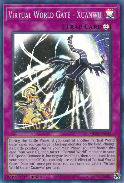 Virtual World Gate - Xuanwu MP22-EN042 card from 2022 Tin of the Pharaoh's Gods