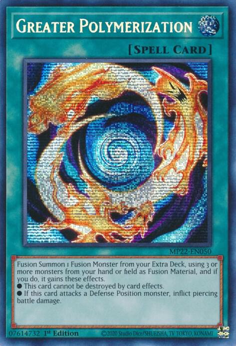 Greater Polymerization MP22-EN050 card from 2022 Tin of the Pharaoh's Gods