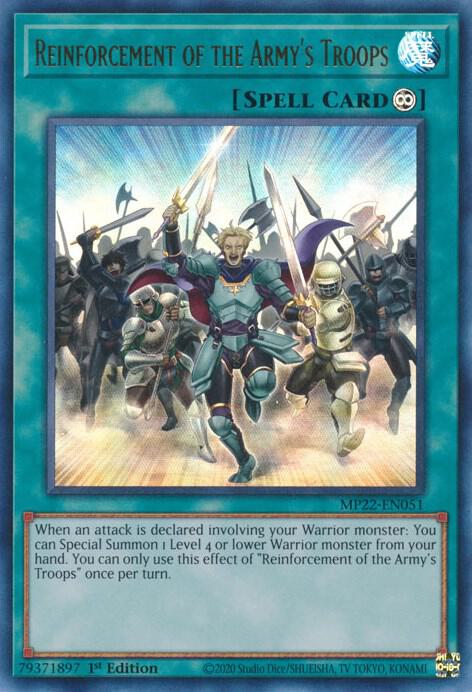 Reinforcement of the Army's Troops MP22-EN051 card from 2022 Tin of the Pharaoh's Gods
