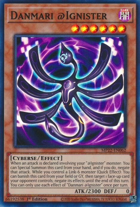 Danmari @Ignister MP22-EN062 card from 2022 Tin of the Pharaoh's Gods