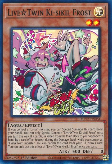 Live Twin Ki-sikil Frost MP22-EN064 card from 2022 Tin of the Pharaoh's Gods