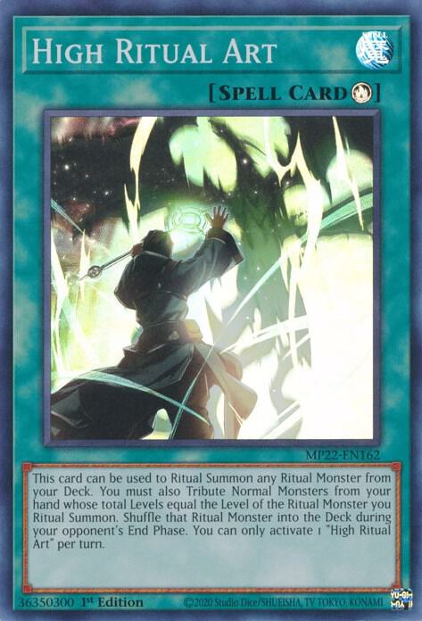 High Ritual Art MP22-EN162 card from 2022 Tin of the Pharaoh's Gods