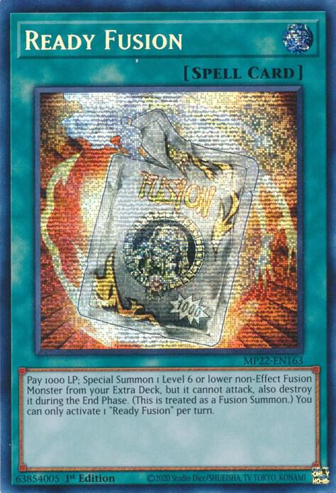 Ready Fusion MP22-EN163 card from 2022 Tin of the Pharaoh's Gods