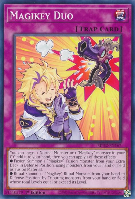Magikey Duo MP22-EN167 card from 2022 Tin of the Pharaoh's Gods