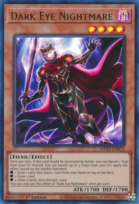 Dark Eye Nightmare MP22-EN072 card from 2022 Tin of the Pharaoh's Gods