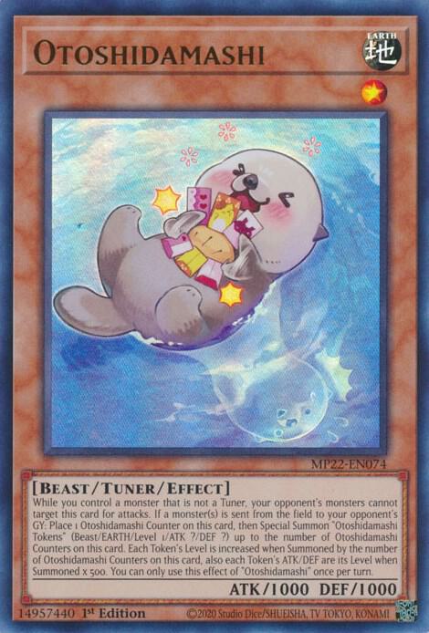 Otoshidamashi MP22-EN074 card from 2022 Tin of the Pharaoh's Gods