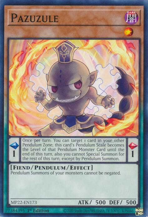 Pazuzule MP22-EN173 card from 2022 Tin of the Pharaoh's Gods