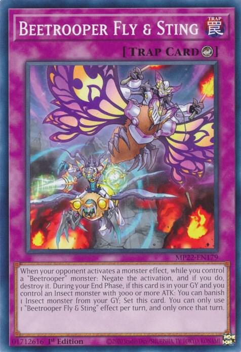 Beetrooper Fly & Sting MP22-EN179 card from 2022 Tin of the Pharaoh's Gods