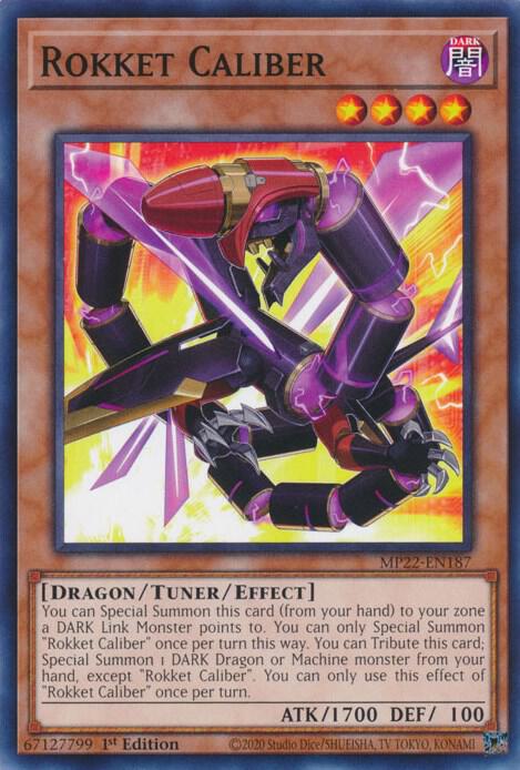 Rokket Caliber MP22-EN187 card from 2022 Tin of the Pharaoh's Gods