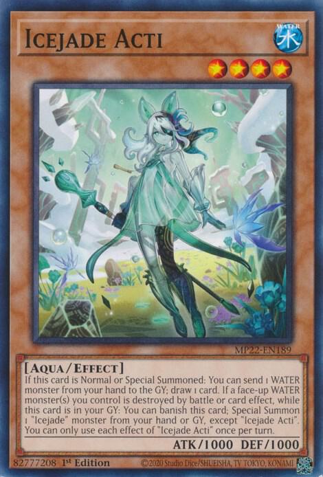 Icejade Acti MP22-EN189 card from 2022 Tin of the Pharaoh's Gods