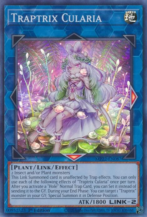 Traptrix Cularia MP22-EN087 card from 2022 Tin of the Pharaoh's Gods