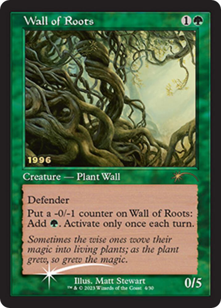Wall of Roots 4 card from 30th Anniversary Promos