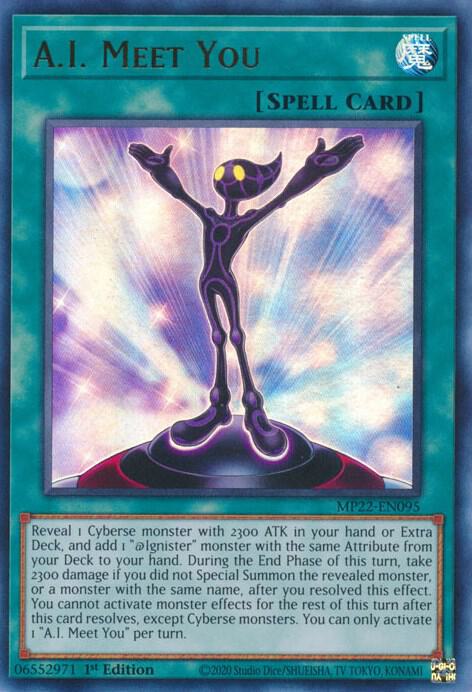 A.I. Meet You MP22-EN095 card from 2022 Tin of the Pharaoh's Gods