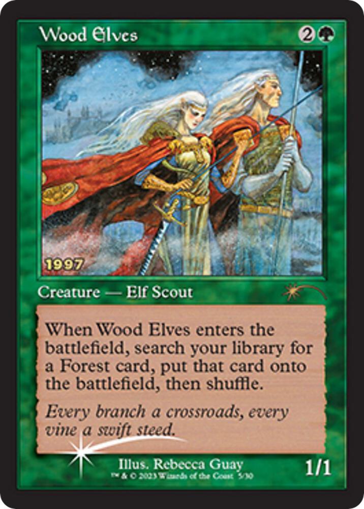 Wood Elves 5 card from 30th Anniversary Promos