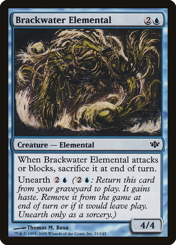 Brackwater Elemental 21 card from Conflux