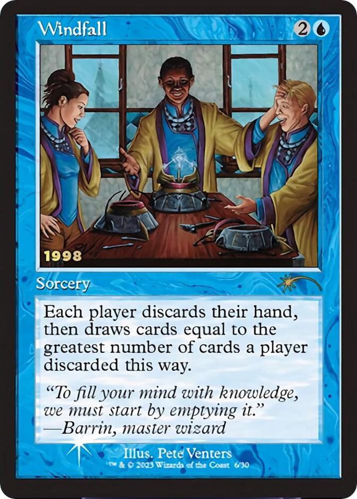 Windfall 6 card from 30th Anniversary Promos