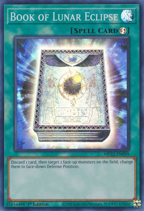 Book of Lunar Eclipse MP22-EN099 card from 2022 Tin of the Pharaoh's Gods