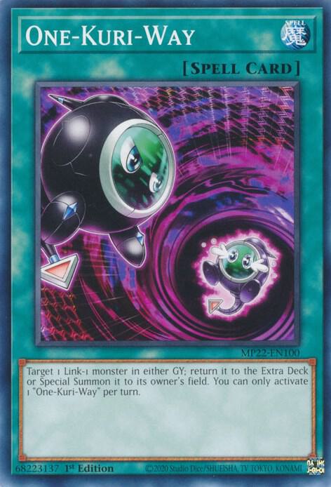 One-Kuri-Way MP22-EN100 card from 2022 Tin of the Pharaoh's Gods