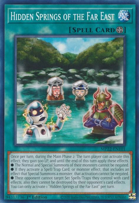 Hidden Springs of the Far East MP22-EN101 card from 2022 Tin of the Pharaoh's Gods