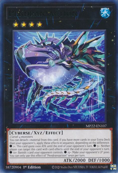 Pendransaction MP22-EN107 card from 2022 Tin of the Pharaoh's Gods