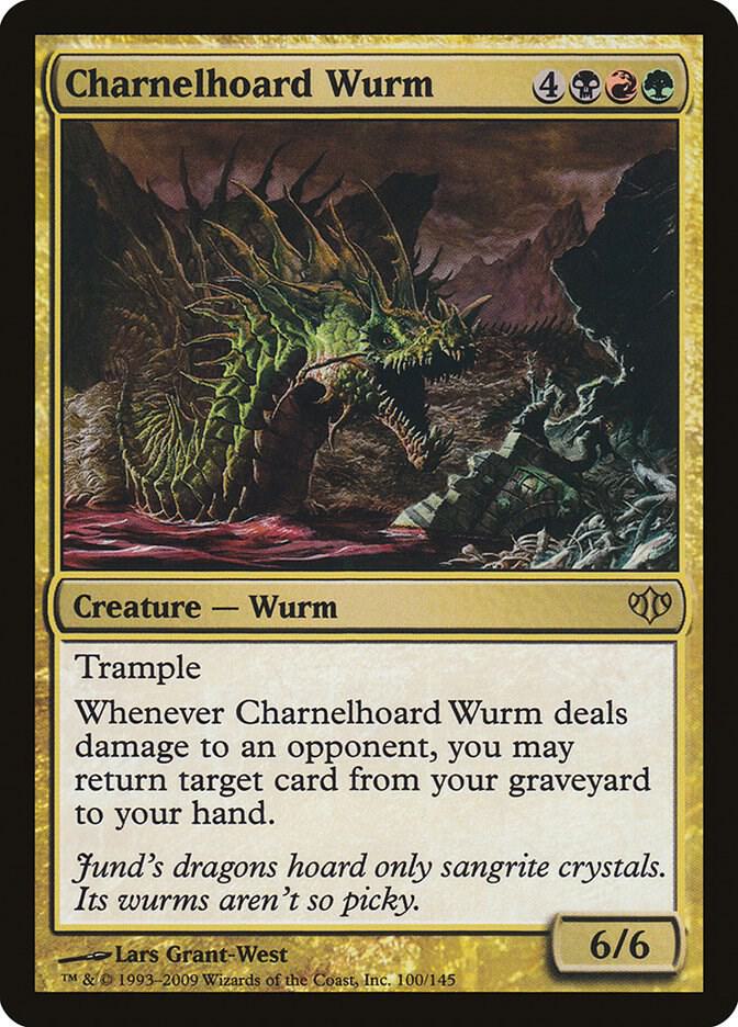 Charnelhoard Wurm 100 card from Conflux