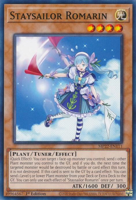 Staysailor Romarin MP22-EN111 card from 2022 Tin of the Pharaoh's Gods