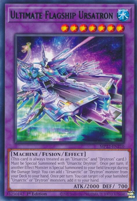 Ultimate Flagship Ursatron MP22-EN210 card from 2022 Tin of the Pharaoh's Gods