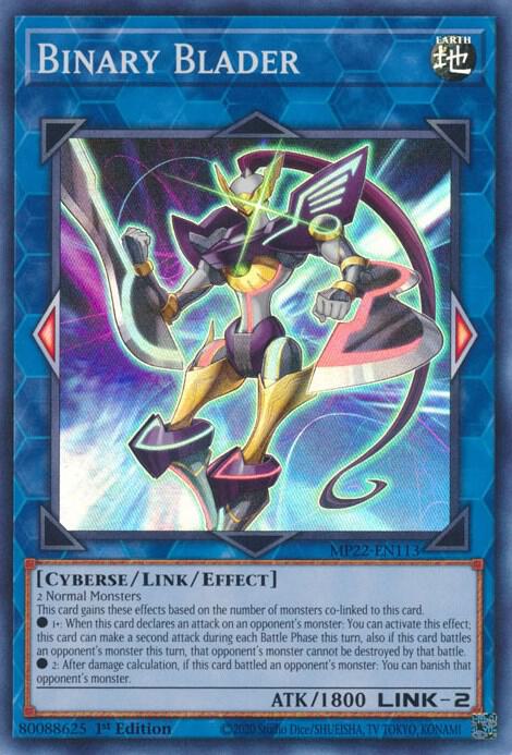 Binary Blader MP22-EN113 card from 2022 Tin of the Pharaoh's Gods