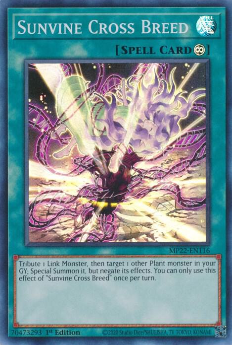 Sunvine Cross Breed MP22-EN116 card from 2022 Tin of the Pharaoh's Gods