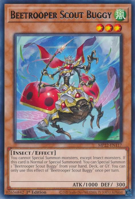Beetrooper Scout Buggy MP22-EN117 card from 2022 Tin of the Pharaoh's Gods