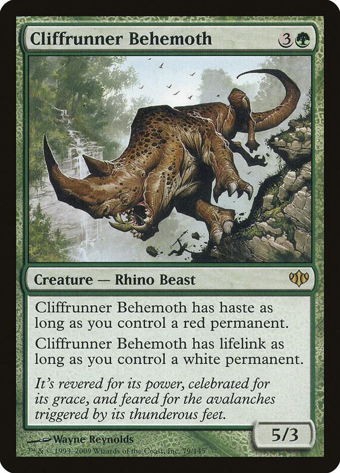 Cliffrunner Behemoth 79 card from Conflux