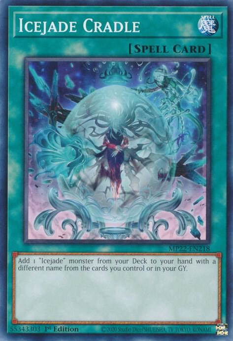 Icejade Cradle MP22-EN218 card from 2022 Tin of the Pharaoh's Gods