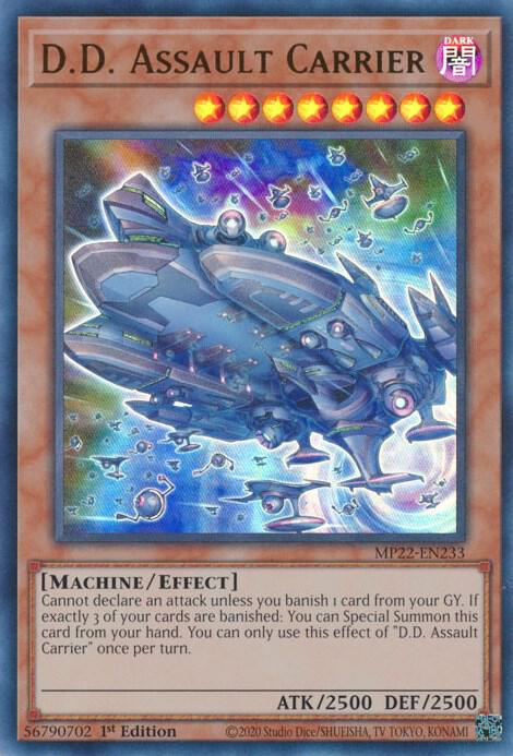 D.D. Assault Carrier MP22-EN233 card from 2022 Tin of the Pharaoh's Gods
